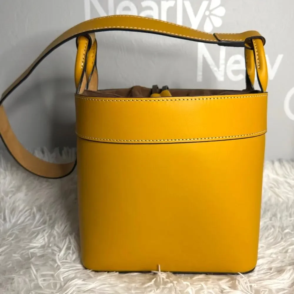 DOONEY & BOURKE Yellow Beacon Drawstring Shoulder Bag Purse